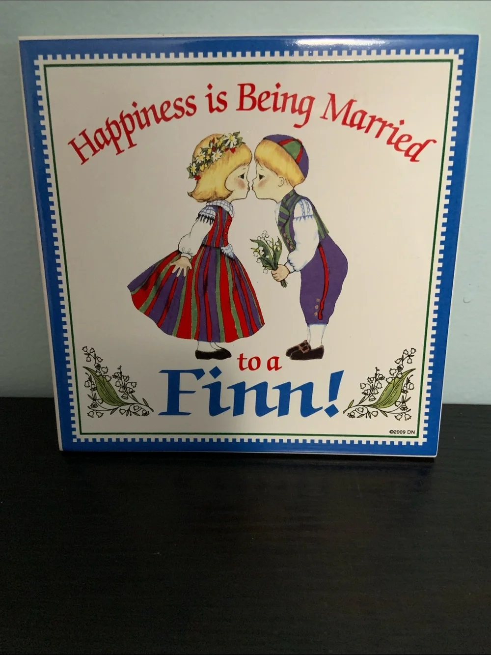 Trivet with Finnish Saying - Picture 1 of 4